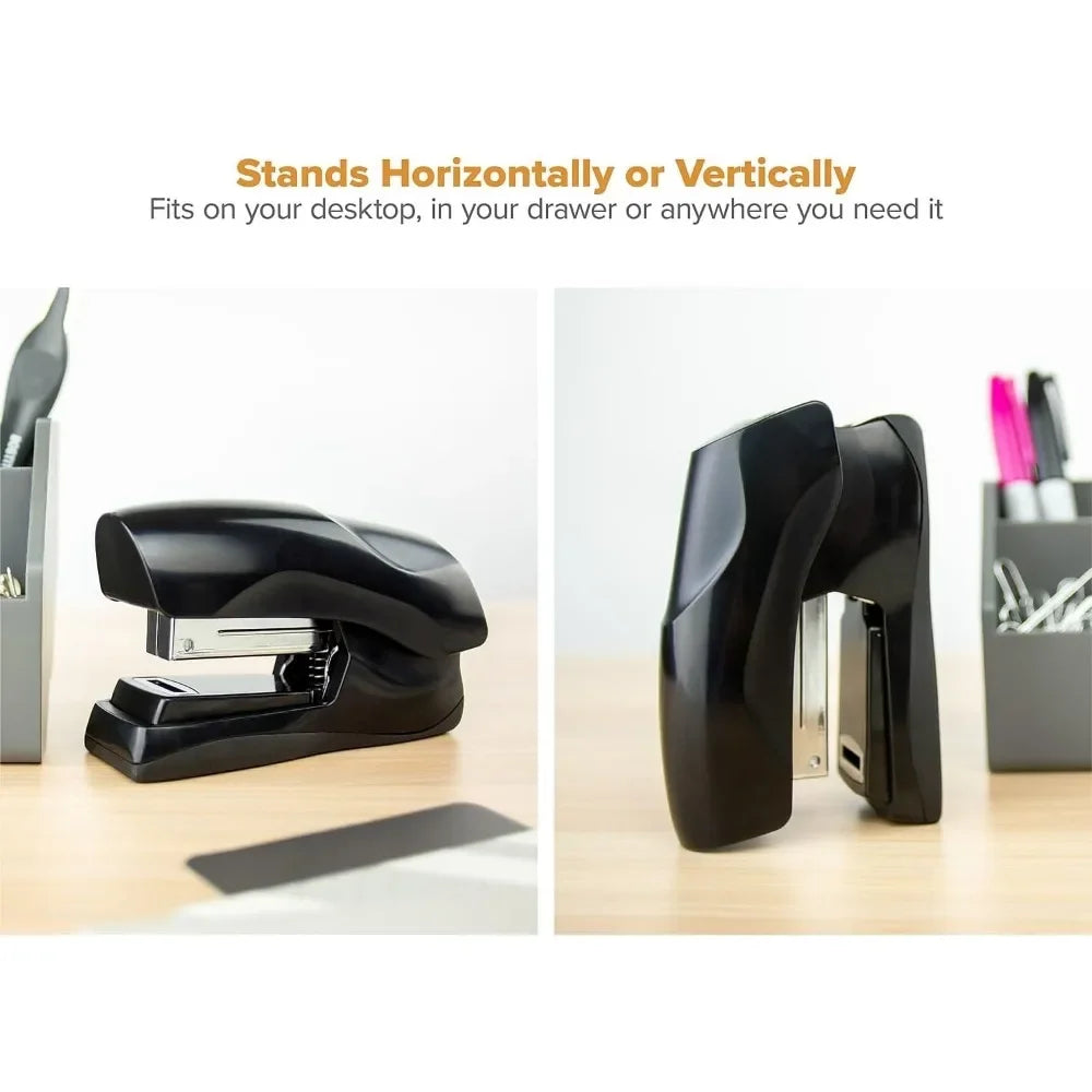 Office Heavy Duty Stapler, 40 Sheet Capacity, No Jam, Half Strip, Fits into the Palm of Your Hand