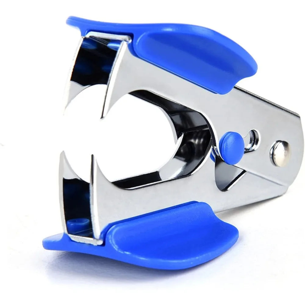 Staple Remover, Professional Staples Puller Removal Tool with Lock for School Office Home, Random Color (Blue, Black, Gray)
