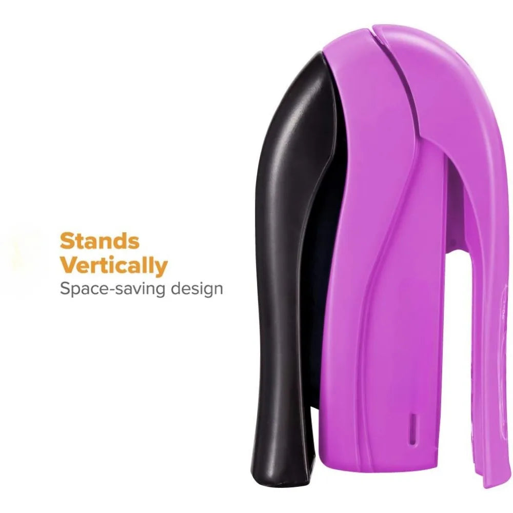 Stapler - One Finger, No Effort, Spring Powered Stapler - Assorted Colors, No Color Choice