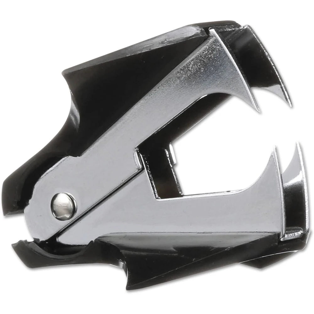Staple Remover, Deluxe, Extra Wide, Steel Jaws, Black