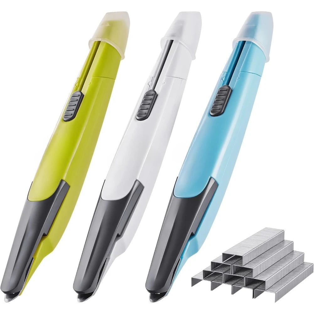 3-pack office perform 3-in-1 staple remover, multi-function magnetic staple removal tool, multi-purpose knife and 1000 staples
