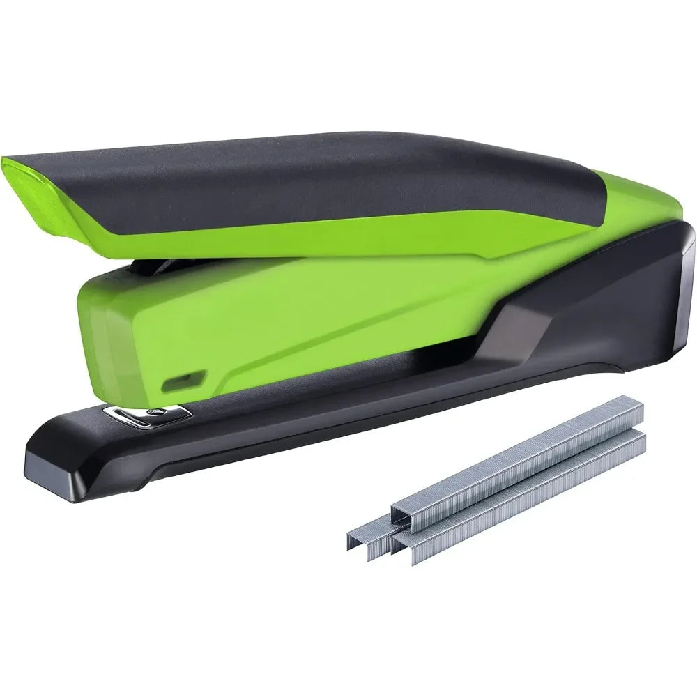 Spring-Powered Desktop Stapler, 20 Sheet Capacity, One Finger Stapling, Includes 210 Staples, Jam Free