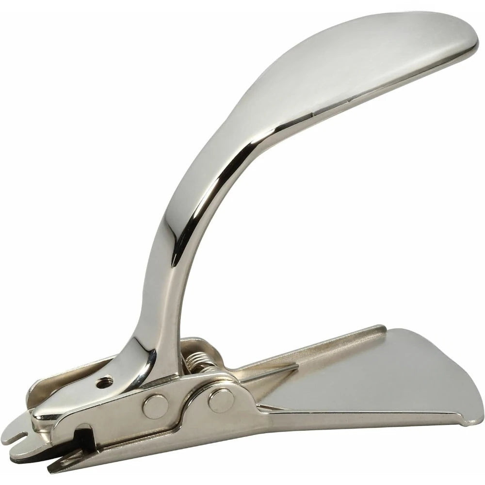 Office Heavy Duty & Carton Staple Remover, Built in Staple Shield, Wear- Resistant Nickle Plated Finish Chrome