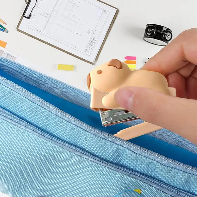 Desktop Stapler Capybara Cute Stapler For Students Multifunctional Stapler With Staple For Students School Supplies Workplace