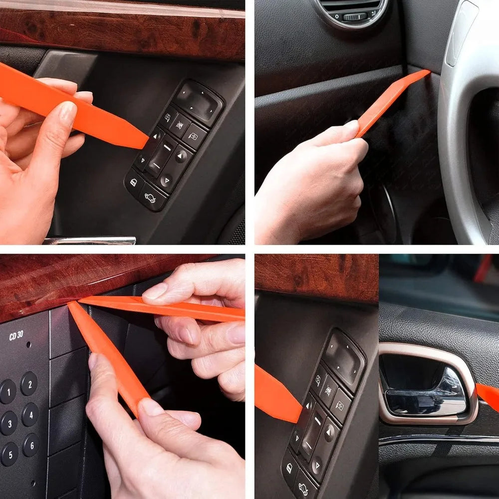 7 piece stapler tool set, construction and automotive, professional stapling and nail pulling kit, effective
