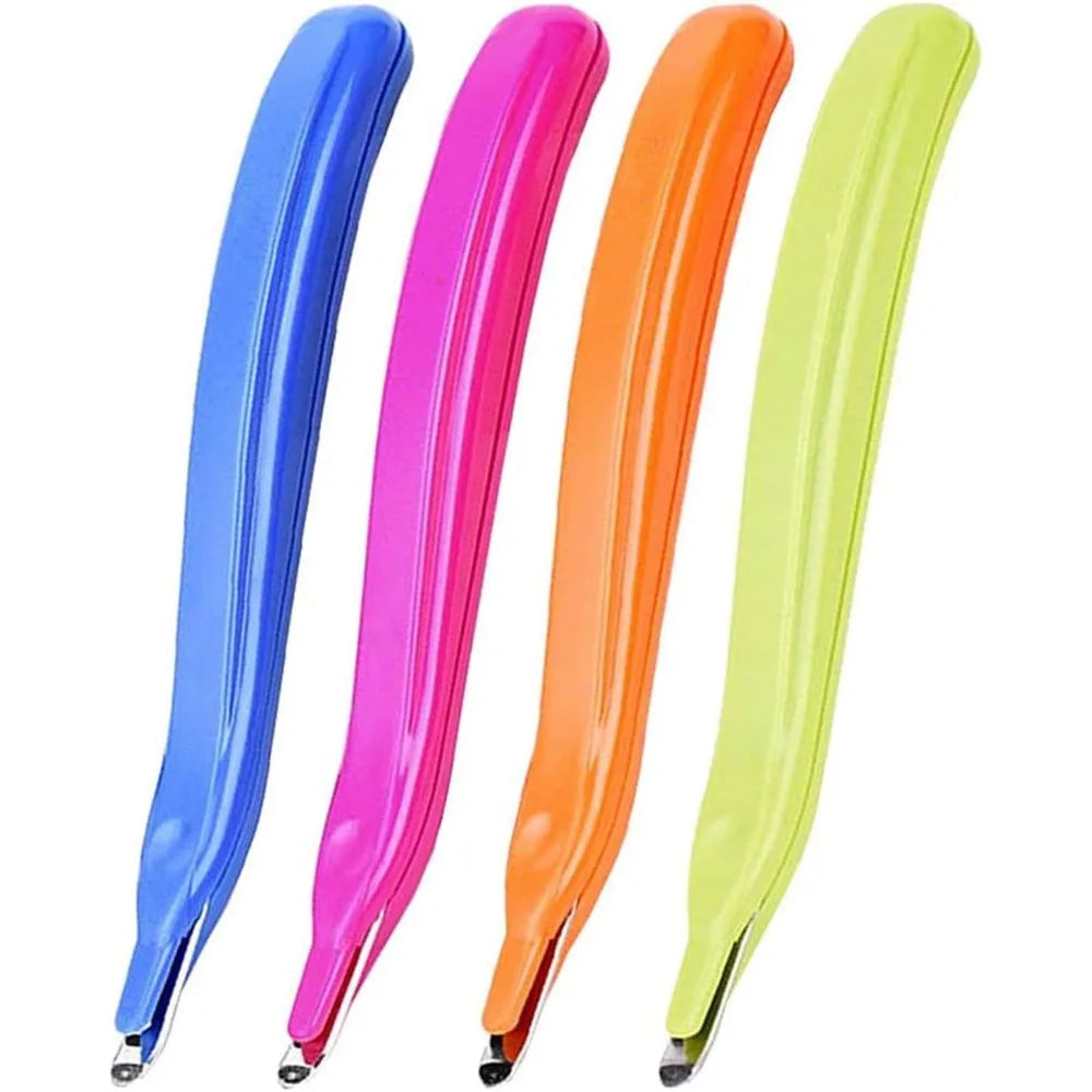 4 PCS Professional Magnetic Staple Remover Puller Rubberized Staples Remover Staple Removal Tool for School Office Home 4 Colors