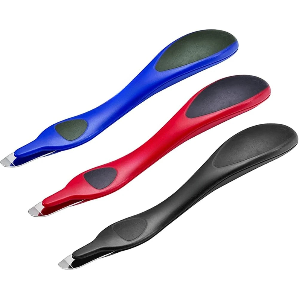 Professional Magnetic Easy Staple Remover Tool - Staple Puller Stick for Office Home & School - 3 Pack - Black, Blue, and Red