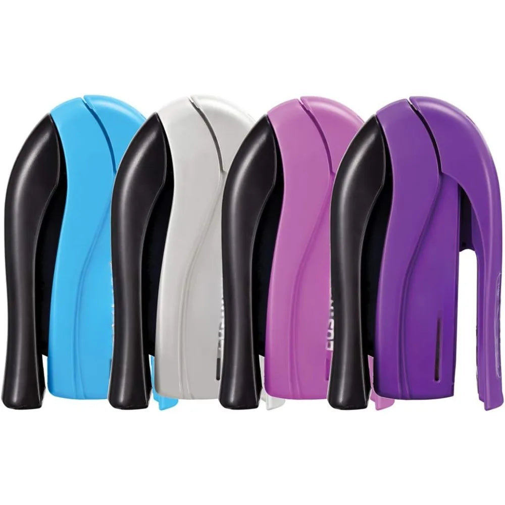 Stapler - One Finger, No Effort, Spring Powered Stapler - Assorted Colors, No Color Choice